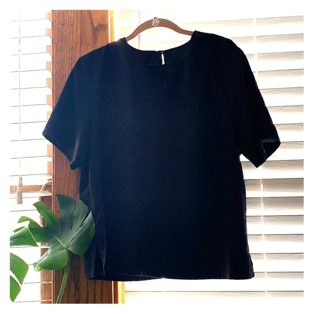 Structured Black BonWorth blouse